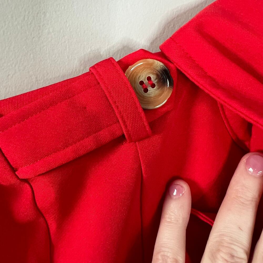New without tags Walter Baker Freya Red Trench Coat Jacket Size Small - Picture 16 of 16
